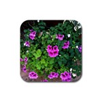 Flowers Rubber Coaster (Square)