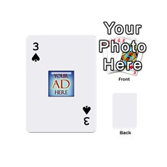 Your Ad Here Playing Cards 54 (Mini) from Product Design Center Front - Spade3